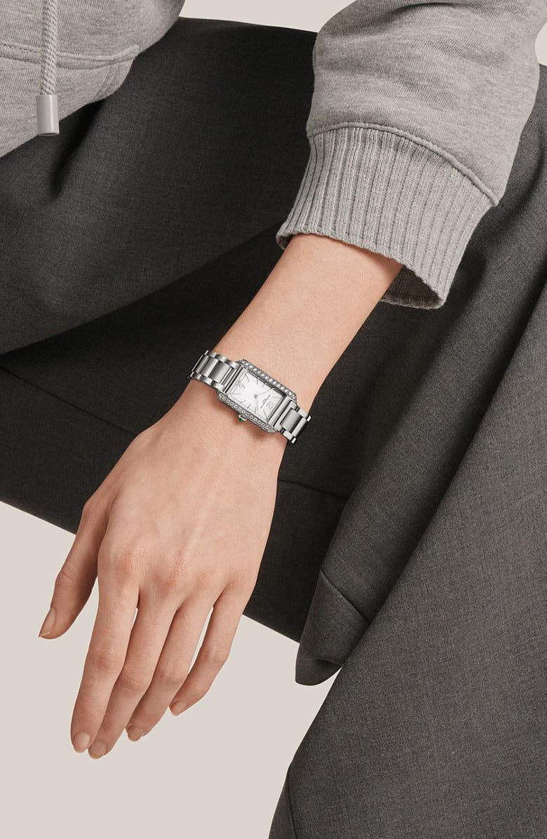 Baume & Mercier Hampton 10631 Automatic Bracelet Watch, 35mm, Alternate, color, Silver