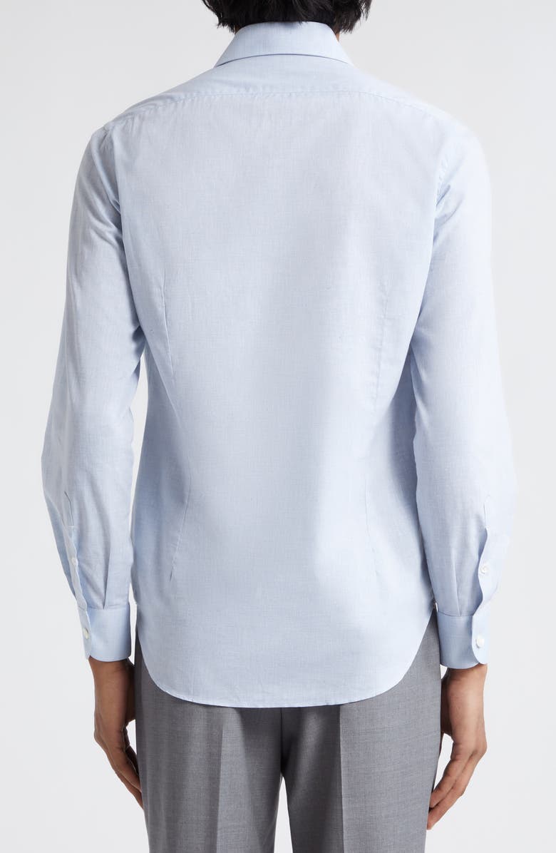 Eleventy Cotton & Linen Button-Up Shirt, Alternate, color, 