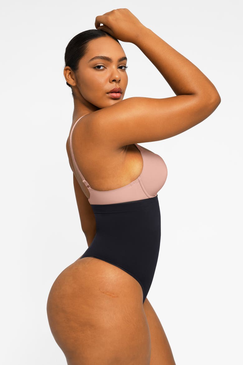Eco Contour Seamless Shaping Panty, Alternate, color, Jet Black
