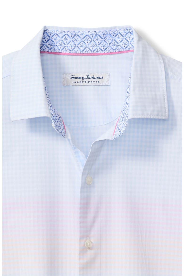 Sarasota Stretch Horizon Check IslandZone® Button-Up Shirt, Alternate, color, DEW DROP