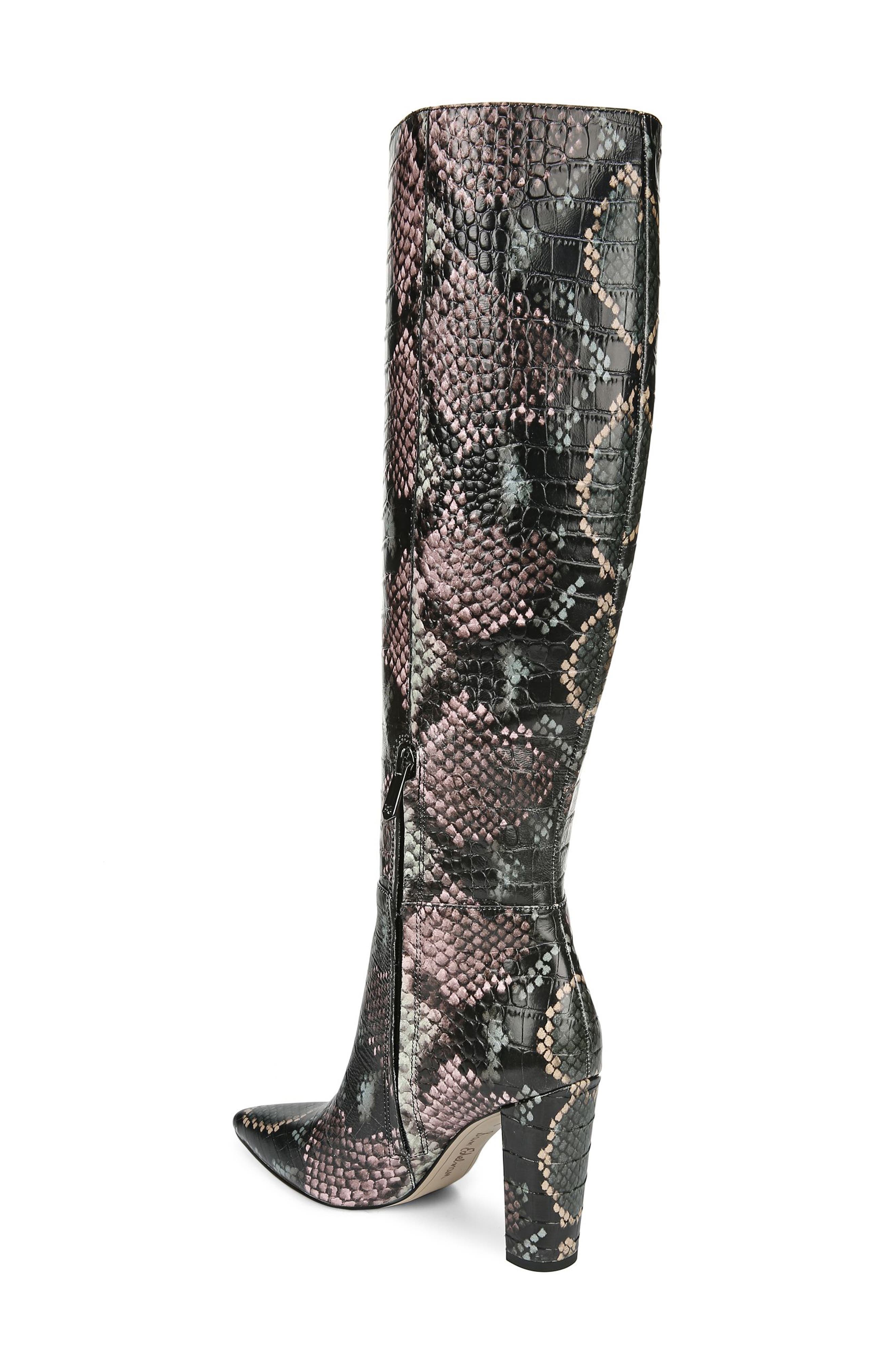 Raakel Knee High Boot, Alternate, color, WINTERGREEN MULTI LEATHER