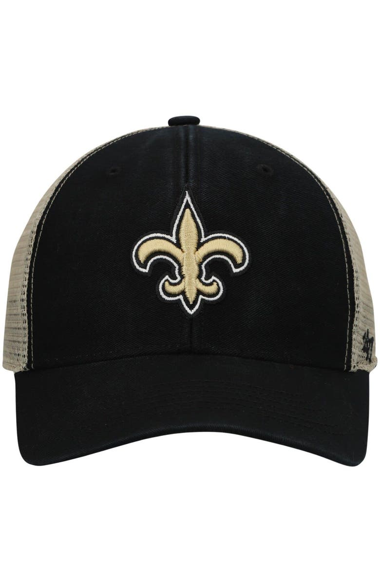 '47 Men's '47 Black New Orleans Saints Flagship MVP Snapback Hat, Alternate, color, 