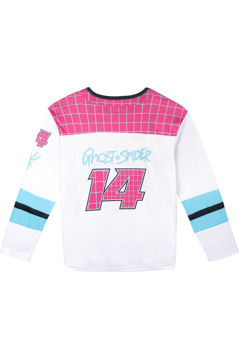 Spider-Verse Hockey Jersey, Alternate, color, Pink Ghost Spider