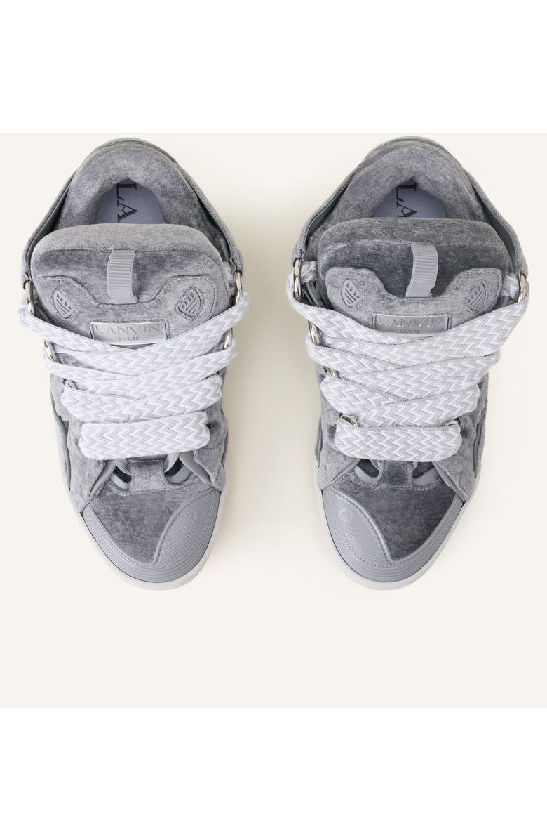 Lanvin Curb Sneakers In Jersey, Alternate, color, Grey/Grey