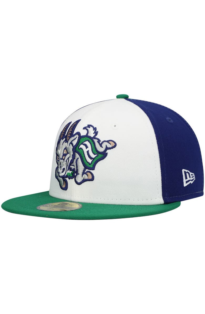 New Era Men's New Era White Hartford Yard Goats Authentic Collection Team Alternate 59FIFTY Fitted Hat, Main, color, 