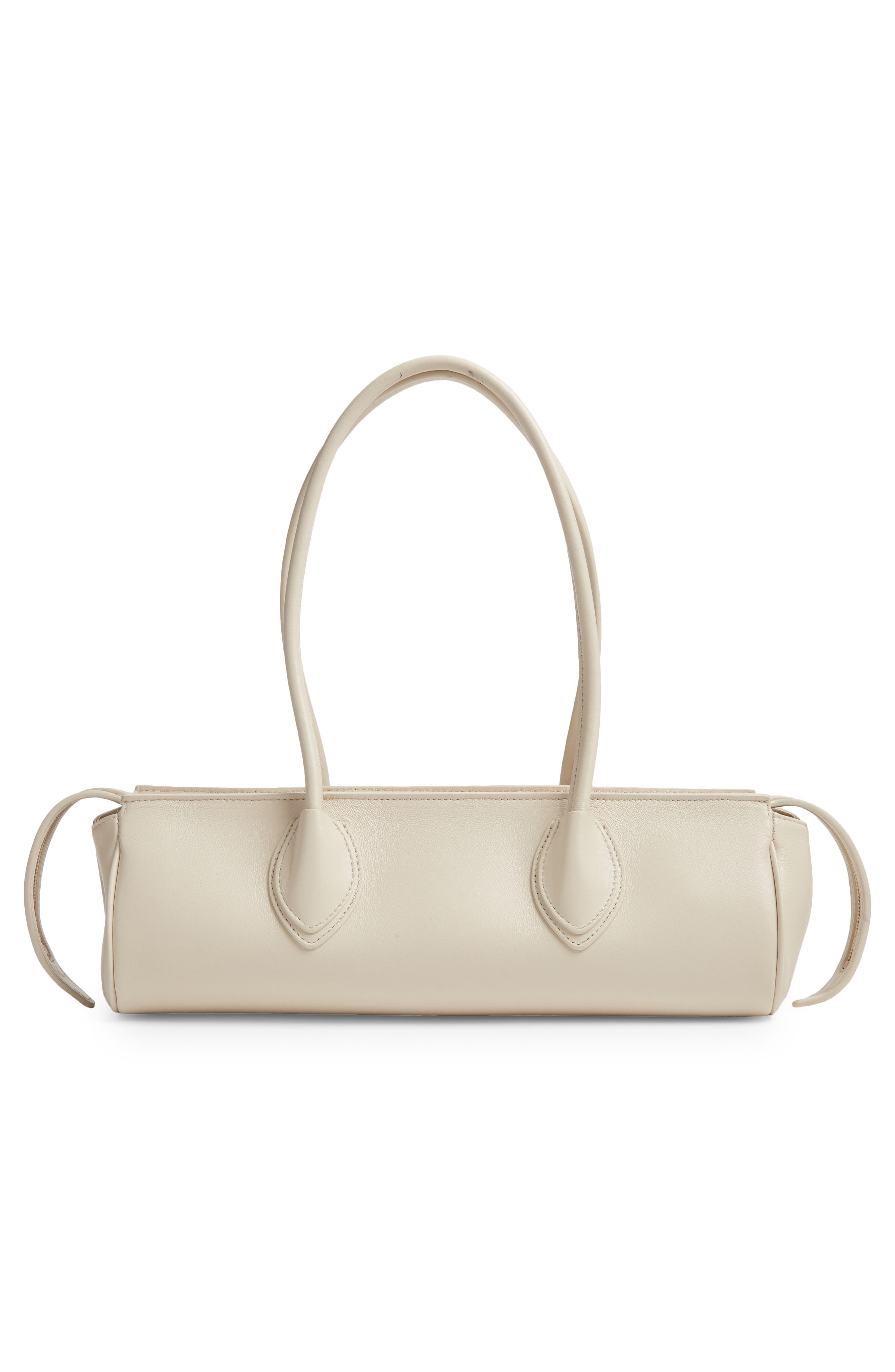 Khaite Donna Soft Leather East/West Shoulder Bag, Alternate, color, 103 Cream