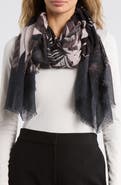 Vince Camuto Palm Print Wrap Scarf