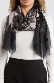 Vince Camuto Palm Print Wrap Scarf