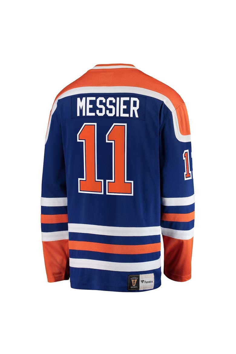 Men's Fanatics Branded Mark Messier Blue Edmonton Oilers Premier Breakaway Retired Player Jersey, Alternate, color, Blue