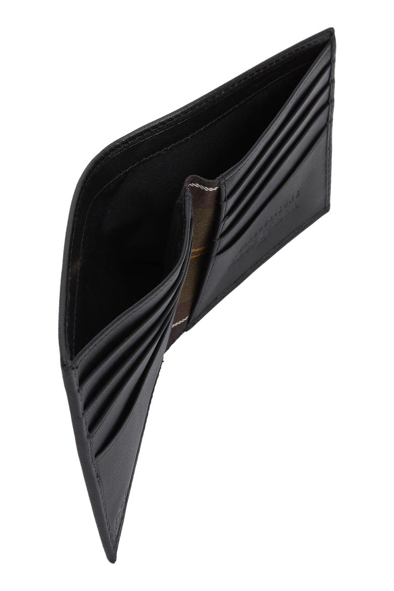 Brunton RFID Leather Bifold Wallet, Alternate, color, BLACK DEBOSS TARTAN