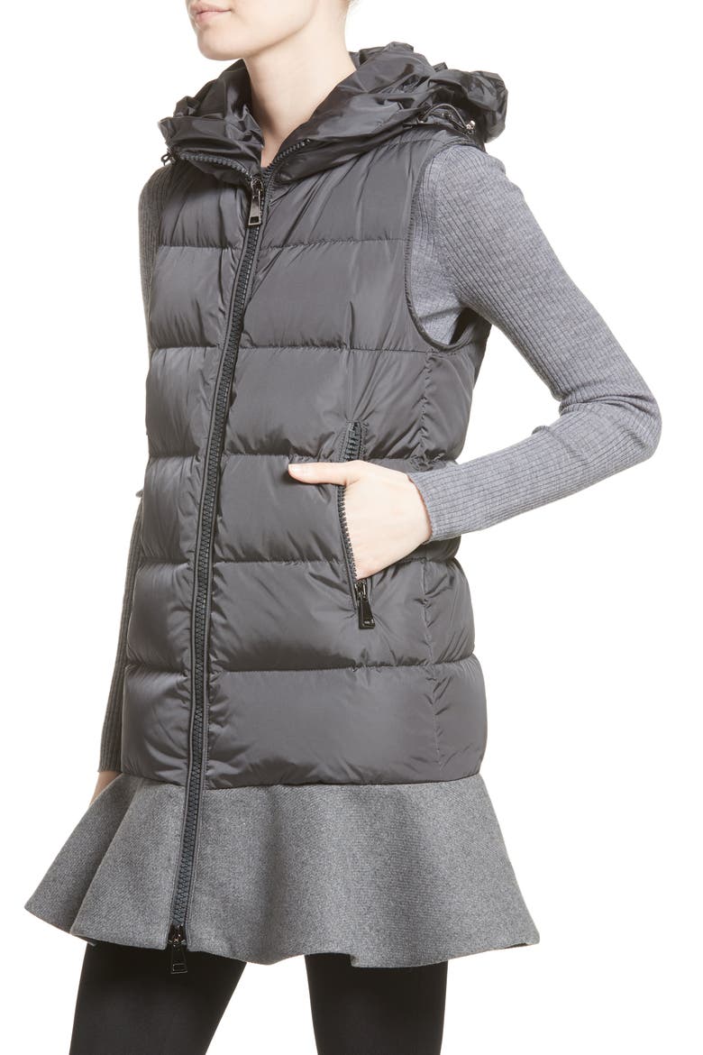 Phemia Wool Blend Jacket with Removable Hooded Puffer Vest, Alternate, color, GREY