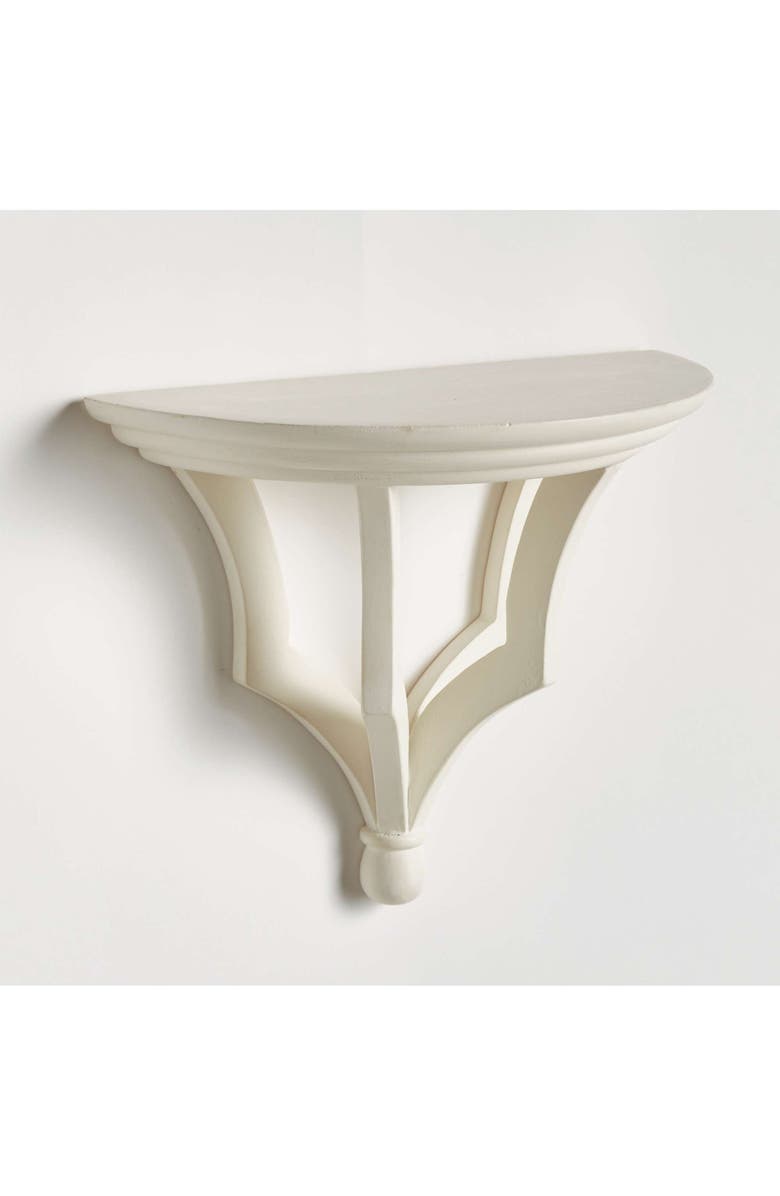 Napa Home & Garden Bennett Antique White Floating Wall Shelf, Alternate, color, White