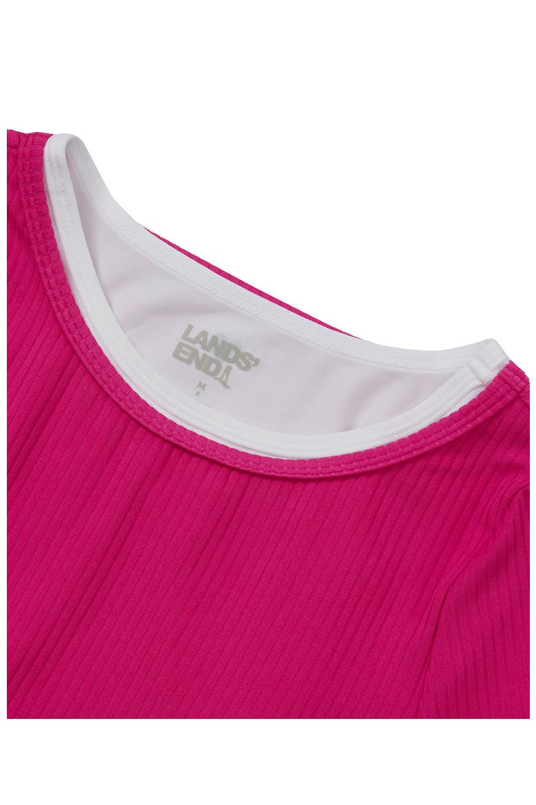 Girls 2 In 1 Active Set Top, Alternate, color, Rose Violet