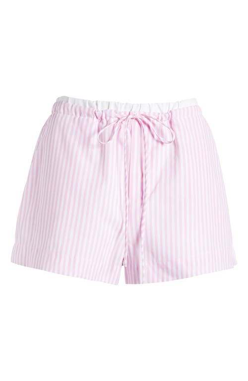 Blanknyc Stripe Cotton Blend Shorts