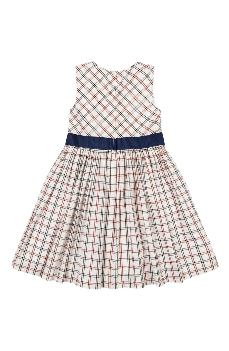 Hope & Henry Girls' Organic Stretch Poplin Sash Dress, Kids, Alternate, color, 