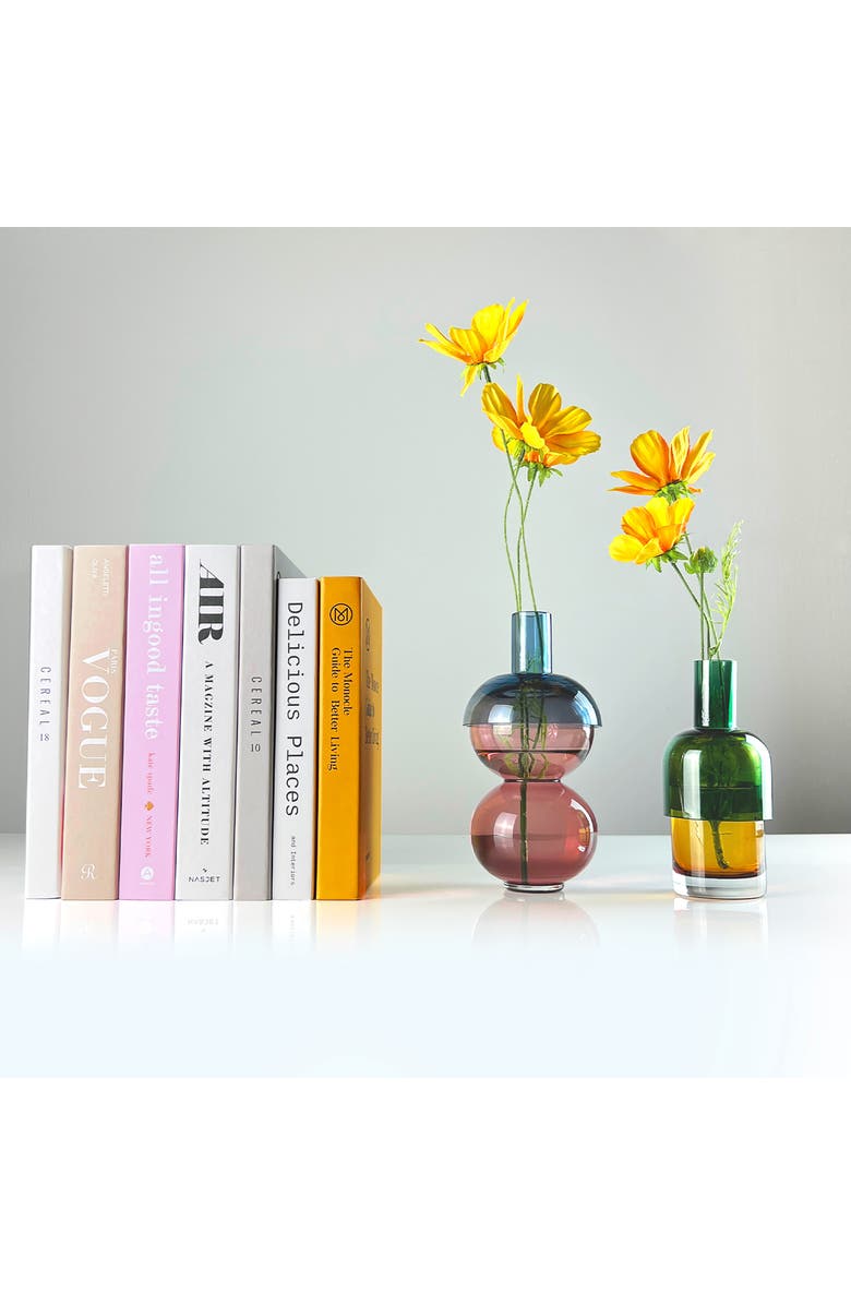 CLOUDNOLA Set of 2 Reversible Vases, Alternate, color, Multi