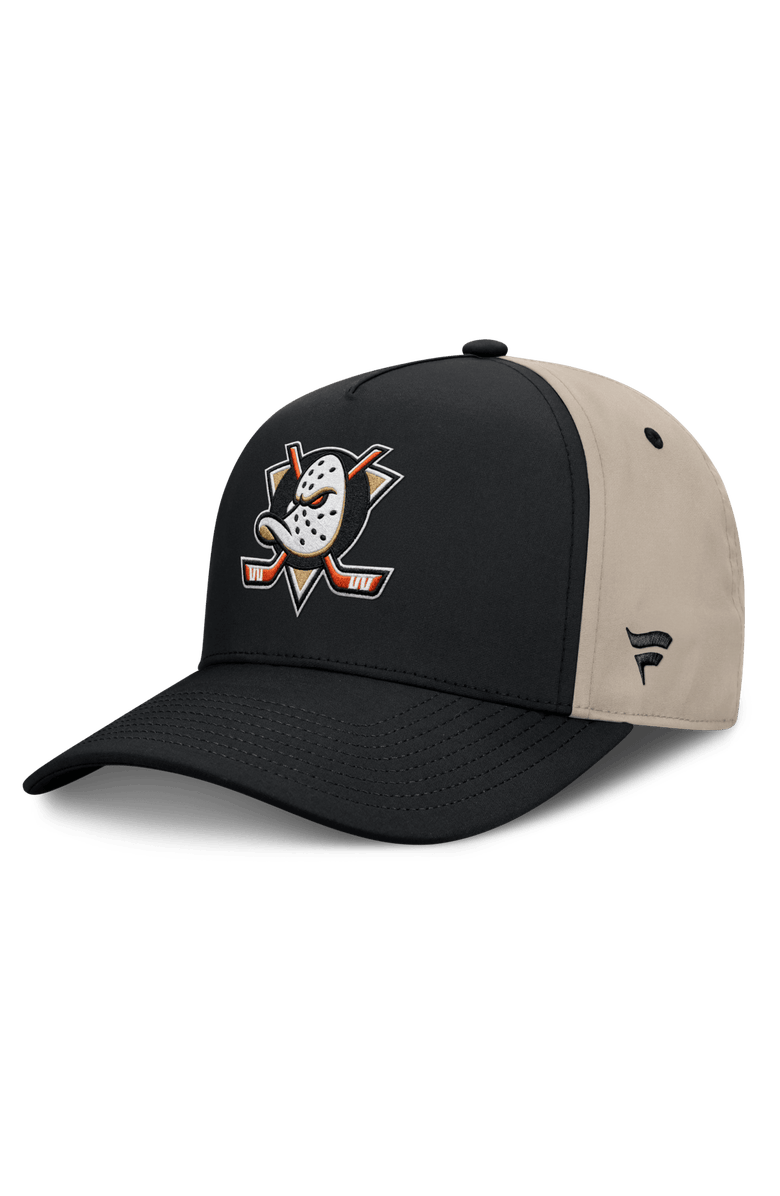 FANATICS Men's Fanatics Black/Tan Anaheim Ducks 2026 Stanley Cup Playoffs Locker Room Adjustable Hat, Main, color, Black