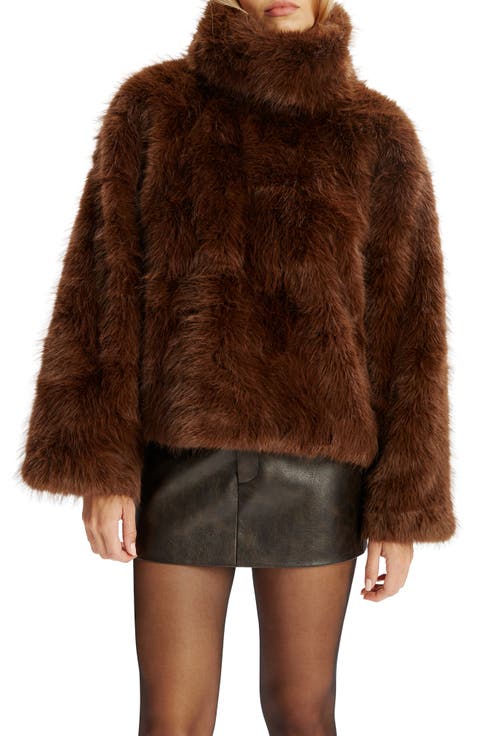 Renata Faux Fur Turtleneck