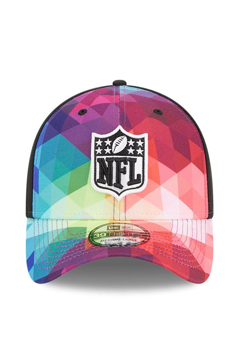 Men's New Era Pink 2023 NFL Crucial Catch 39THIRTY Flex Hat, Alternate, color, Pink