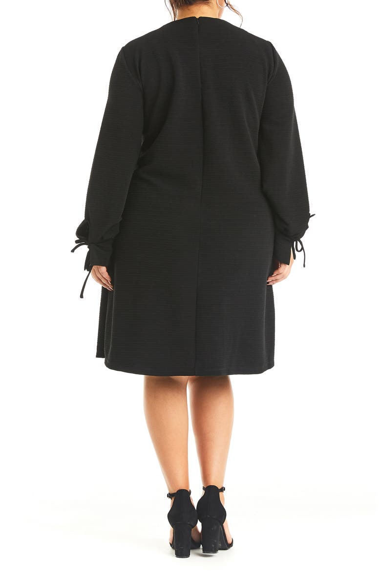 Chloe Long Sleeve Dress, Alternate, color, BLACK