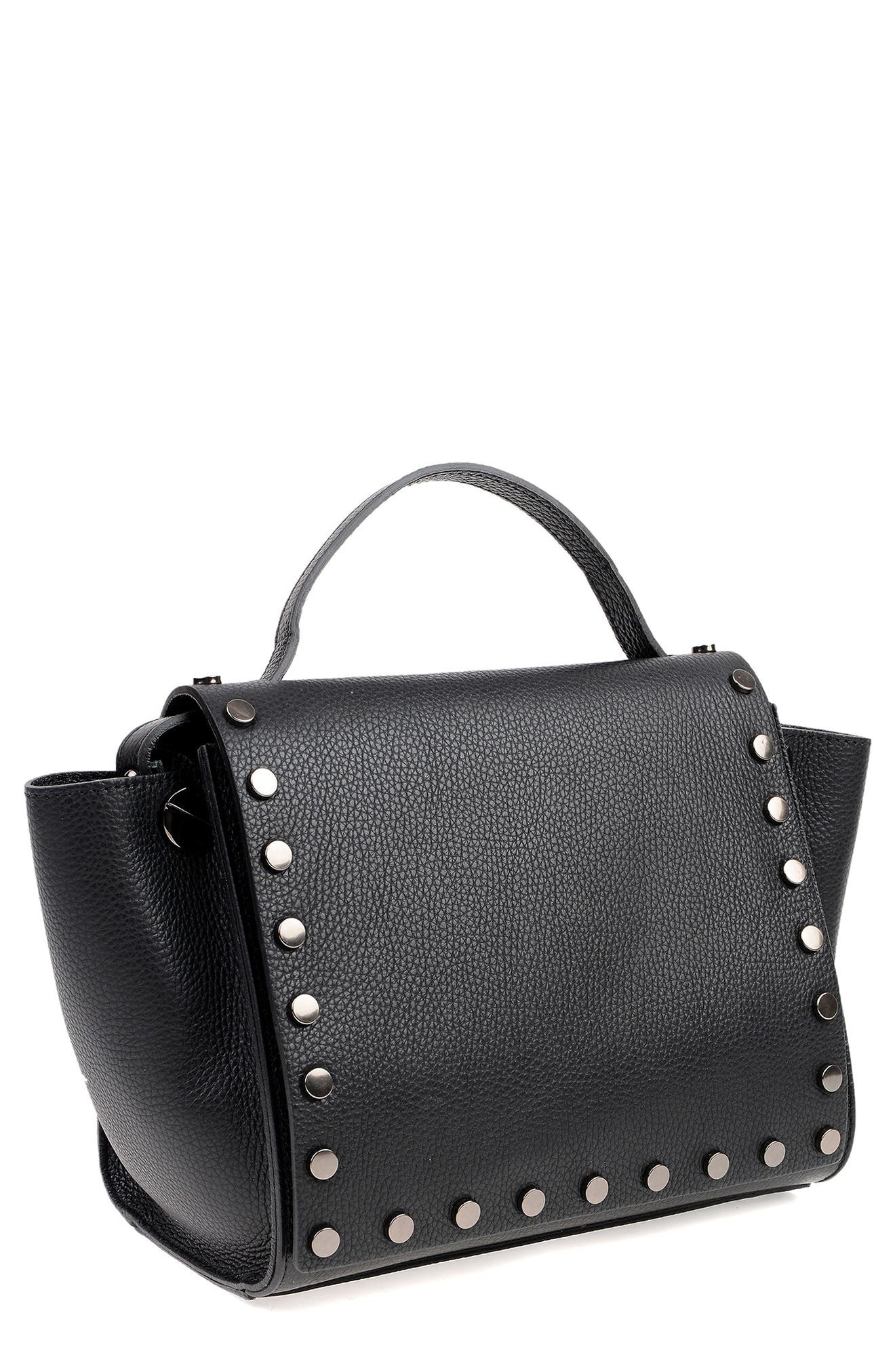 STORE BRANDS VIP CARLA FERRERI Leather Shoulder Bag, Alternate, color, 