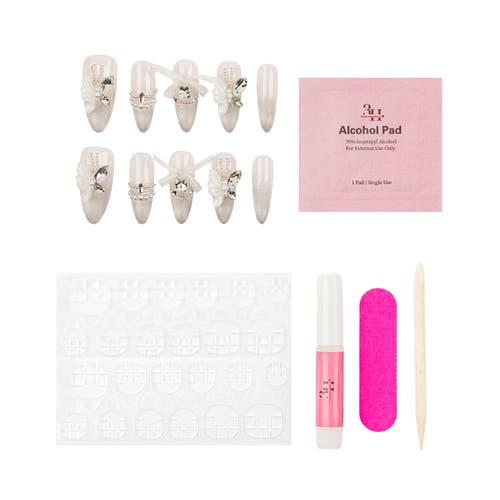 3h Nails Ethereal Wings Luxury Hand Made Press On Nails In White