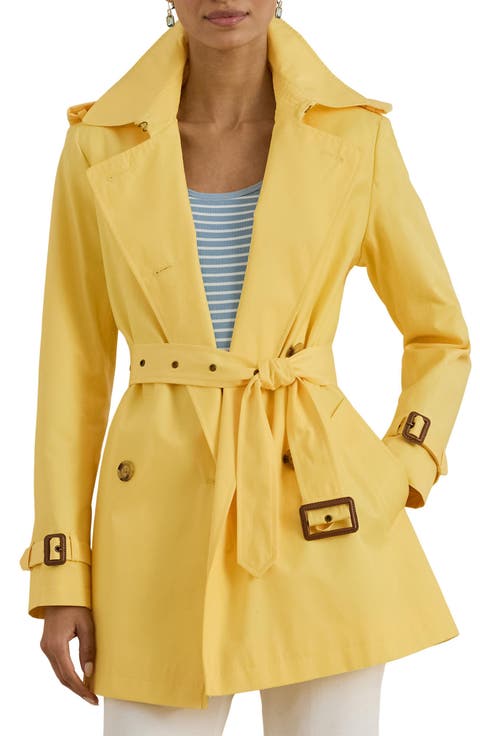 Short Double Breasted Trench Coat