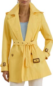 Lauren Ralph Lauren Short Double Breasted Trench Coat