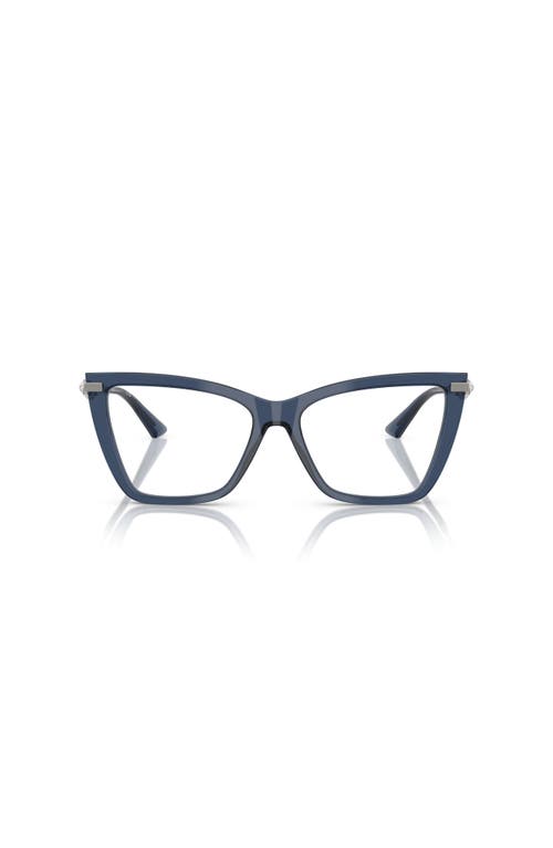 Jimmy Choo 53mm Cat Eye Optical Glasses In Blue