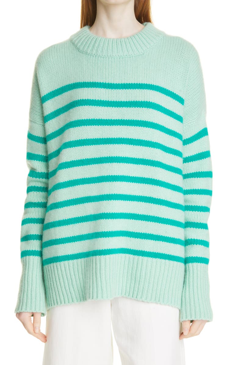 La Ligne Marin Stripe Wool & Cashmere Sweater, Main, color,