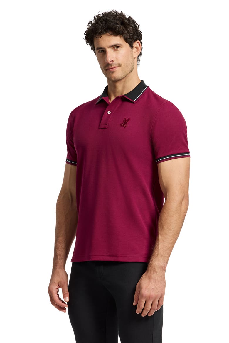 Oak City Piqué Polo, Alternate, color, CRIMSON