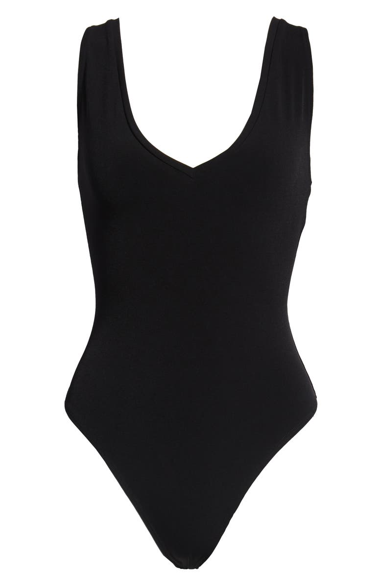 Leith V-Neck Bodysuit, Alternate, color,
