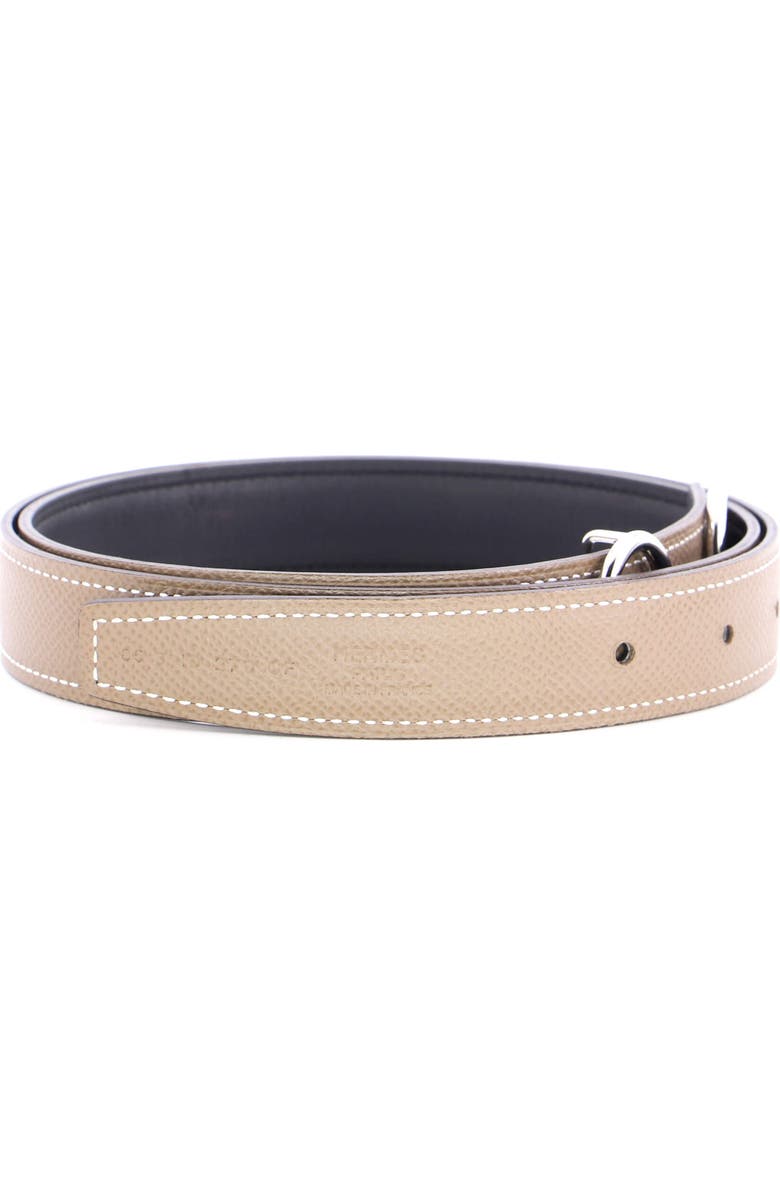 Pre-Owned Hermes Heritage Reversible Belt Leather Medium, Alternate, color, Neutral