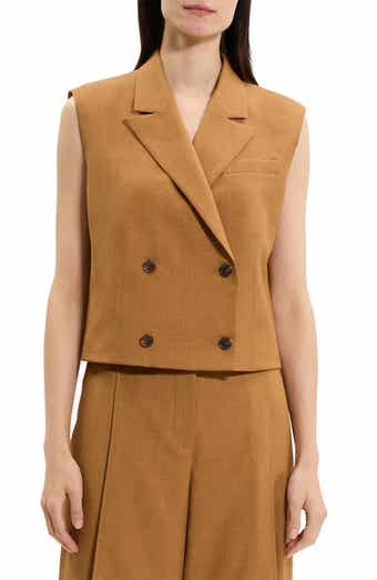 Theory Double Breasted Crop Vest