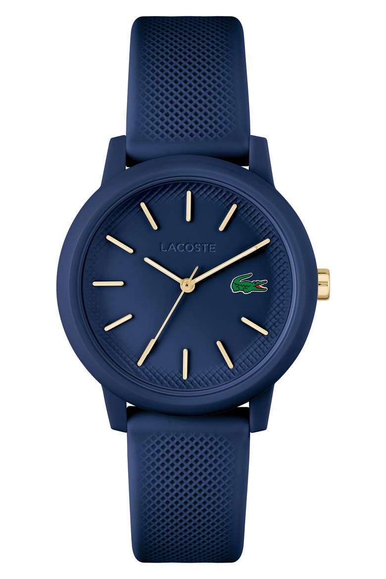 12.12 Silicone Strap Watch, 42mm, Main, color, BLUE