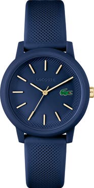 Lacoste 12.12 Silicone Strap Watch, 42mm
