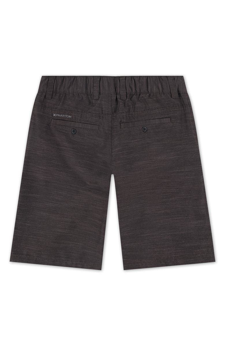 Hurley Kids' Phantom Slub 3/4 Waistband Shorts, Alternate, color, Black