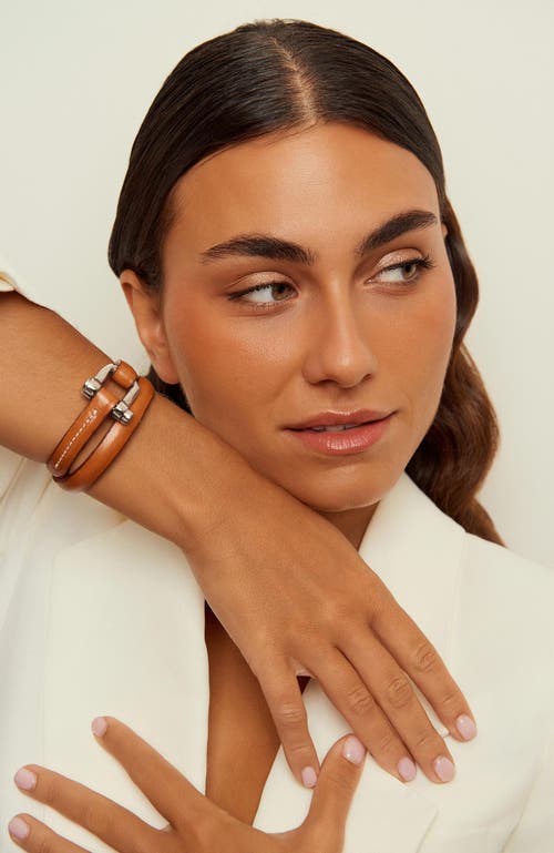 Cxc Shackle Bracelet Roll In Brown