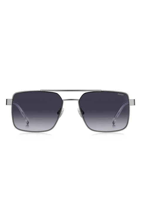 HG 1313/S 56mm Gradient Rectangle Sunglasses