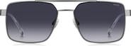 BOSS HG 1313/S 56mm Gradient Rectangle Sunglasses