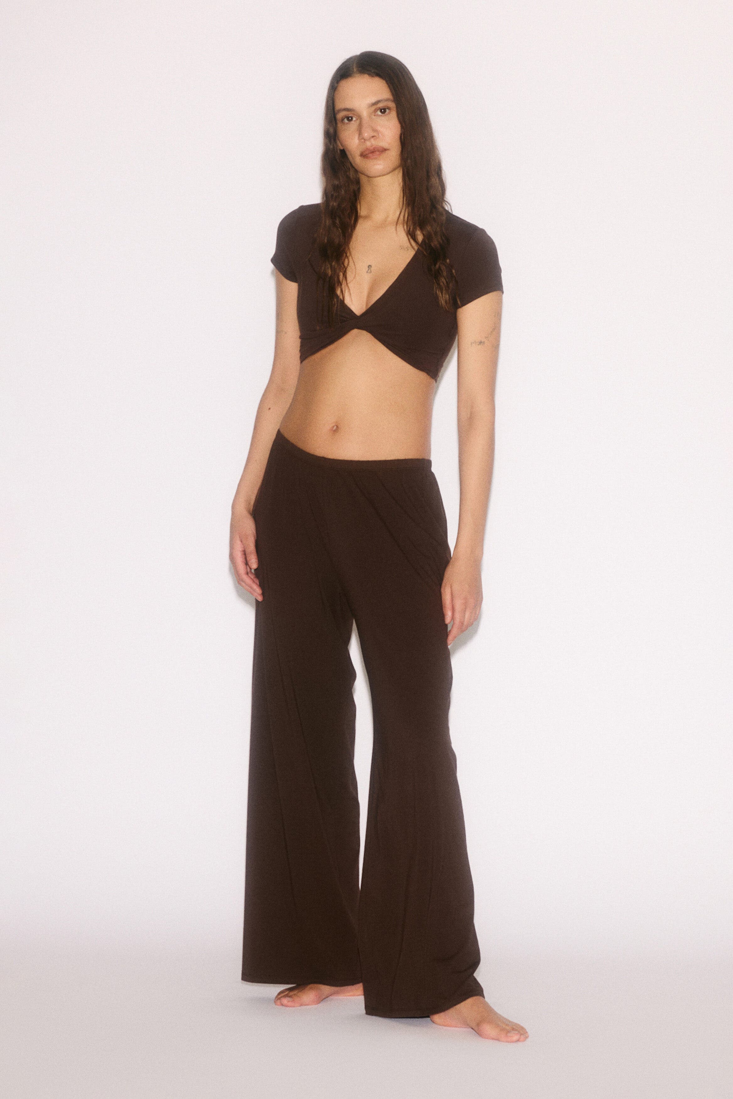 Relaxed Fit Wide Yoga Pants - image 2
