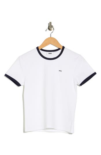 Obey Tyler Ringer T-shirt In White