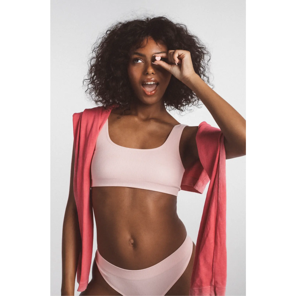 Ldma High Sculpt Thong In Studio Pink