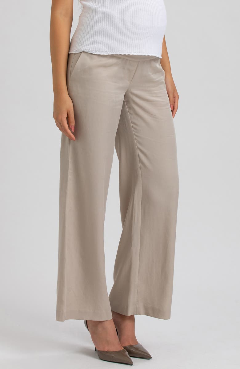 PIETRO BRUNELLI MATERNITY Ankle Wide Leg Maternity Pants, Alternate, color, 