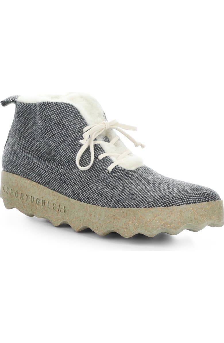 Asportuguesas by Fly London Cake Wool Blend Lace-Up Bootie, Main, color,