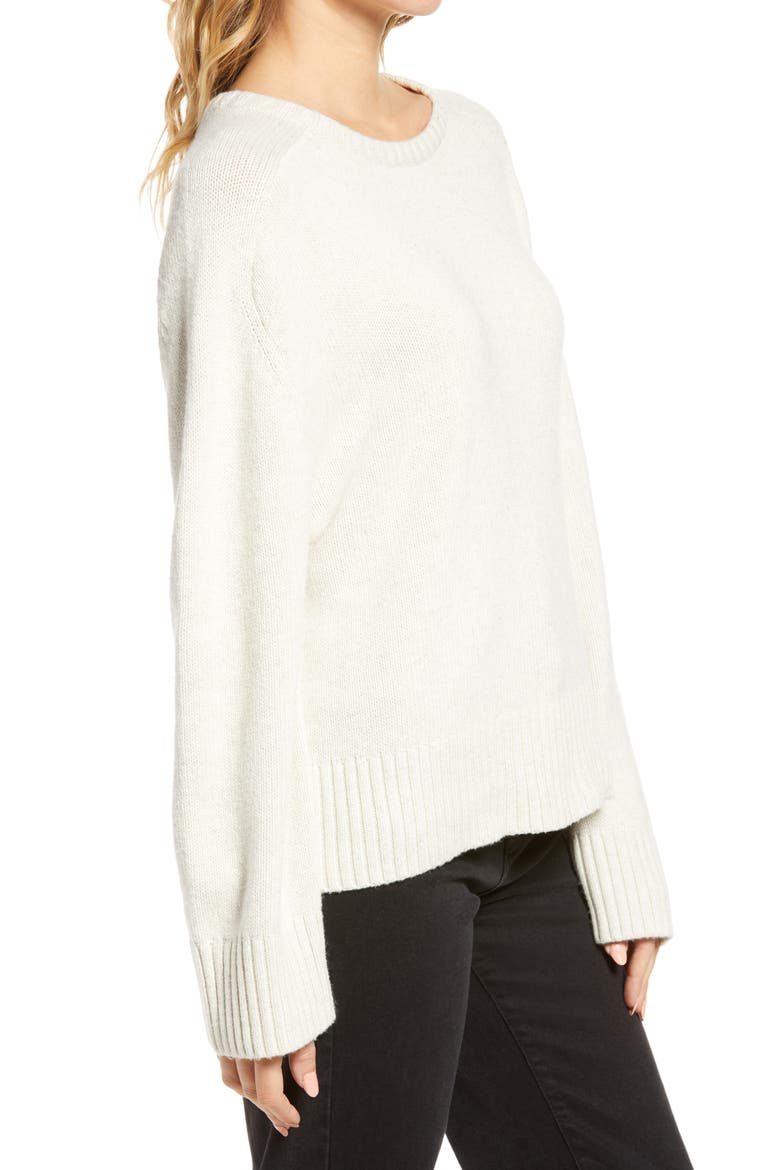 Crewneck Sweater, Alternate, color, BEIGE OATMEAL LIGHT HEATHER