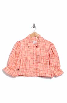 Cinq à Sept Lucie Julieta Puff Sleeve Bouclé Jacket