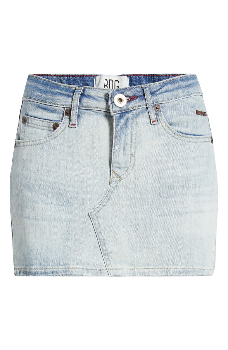 BDG Urban Outfitters Ultra Denim Miniskirt, Main, color, Bleach