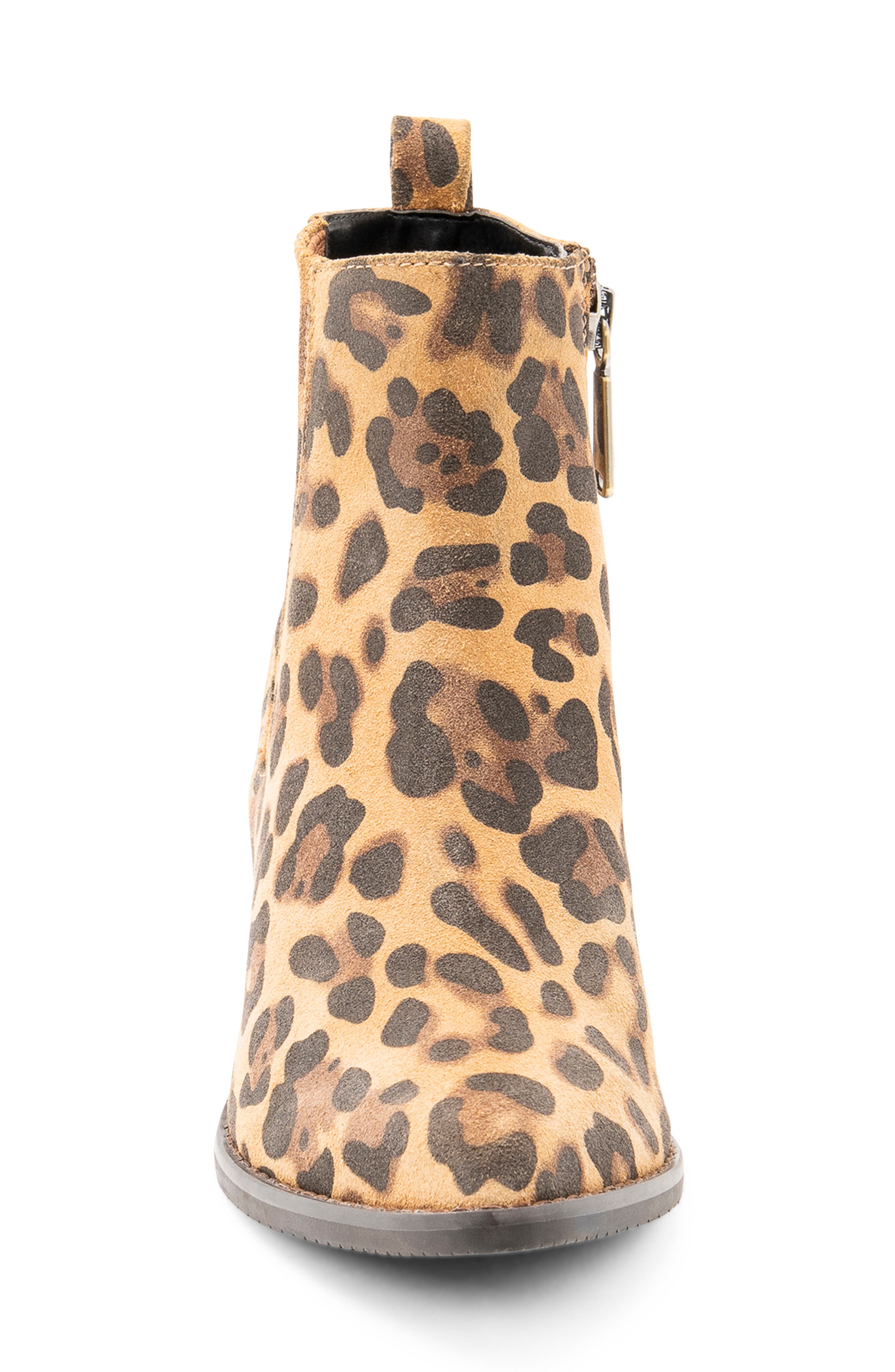 Elvina Waterproof Bootie, Alternate, color, LEOPARD SUEDE