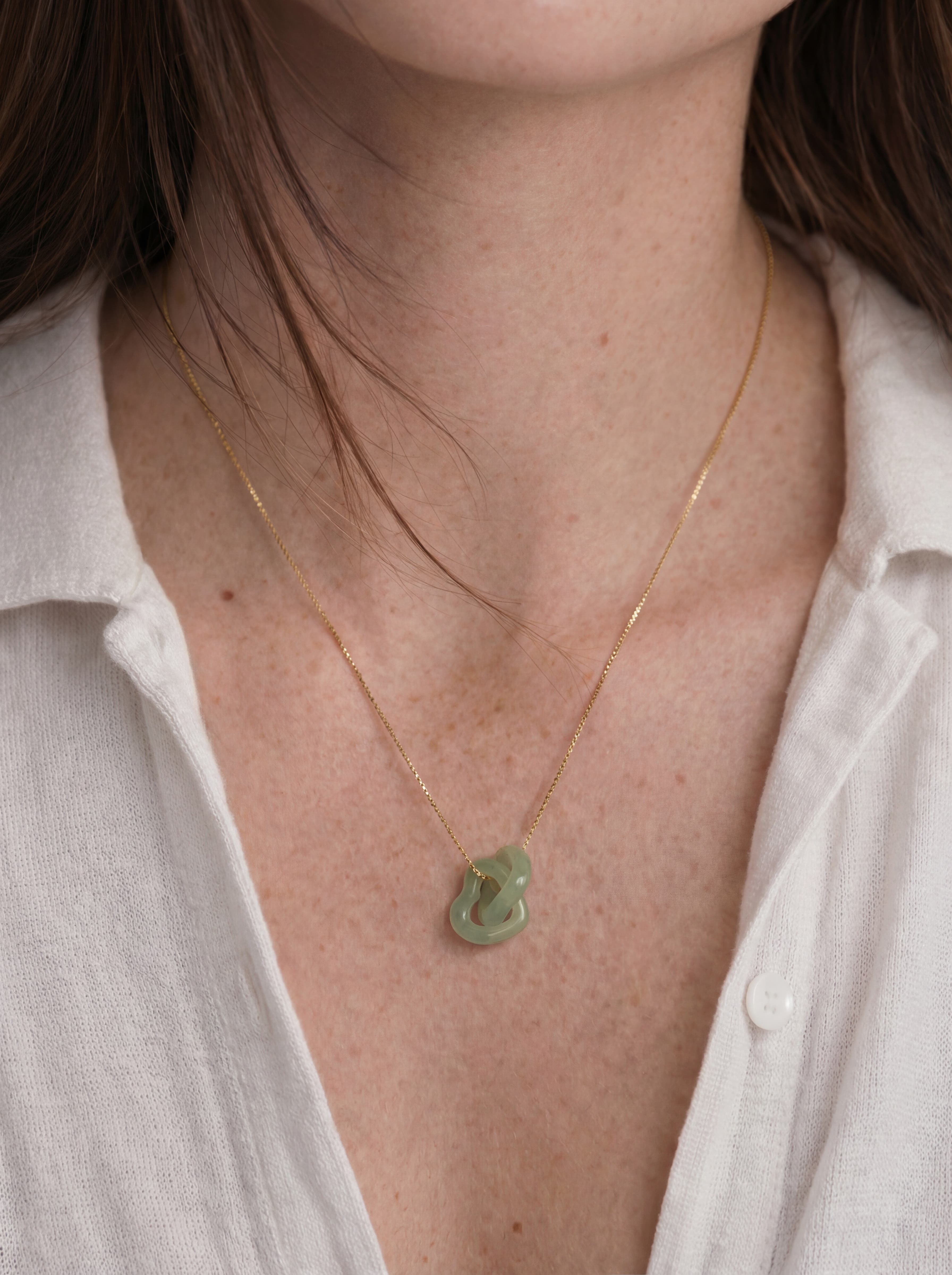 The Hearts Interlocking Jade Pendant Necklace (Women) | Nordstrom